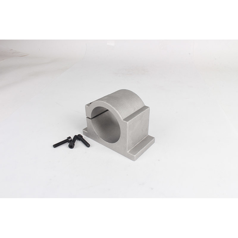 80mm CNC Spindle Motor Clamp Aluminum Mounts Fixture Chuck Bracket With Screw