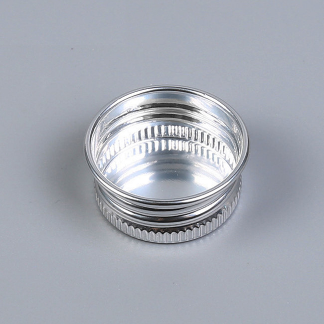Aluminium Shiny Silver Disc Top Caps 20/410 For Food Skin Personal Care