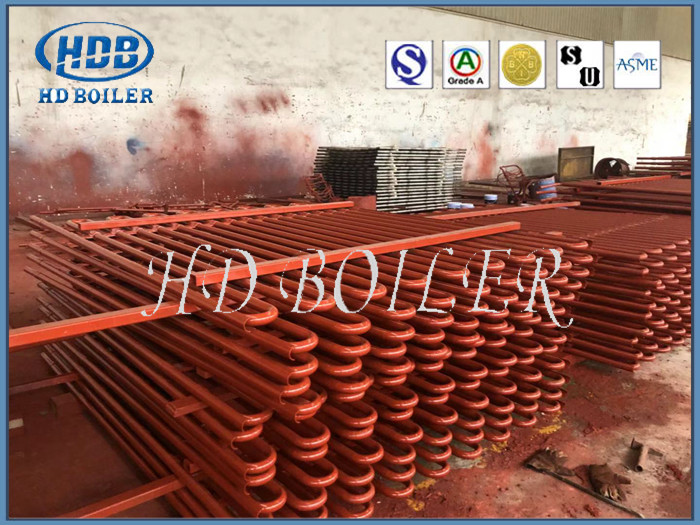 Steel Platen Superheater Coil Heating Elements For Pulverized Boilers
