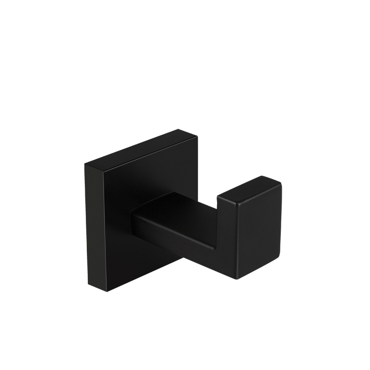 High End Black Toilet Accessories Toilet Brush Holder TPR Material Bristle