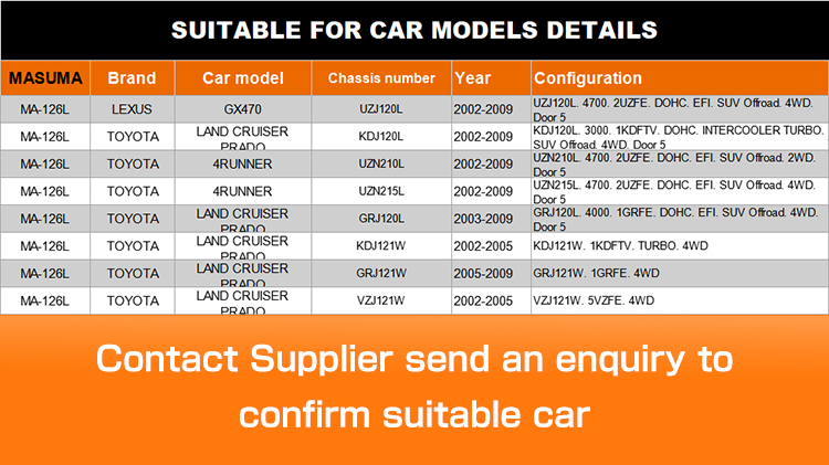 MA-126L MASUMA American Control Arm 4871035070 48710-35070 for LEXUS GX470 Ready to Ship