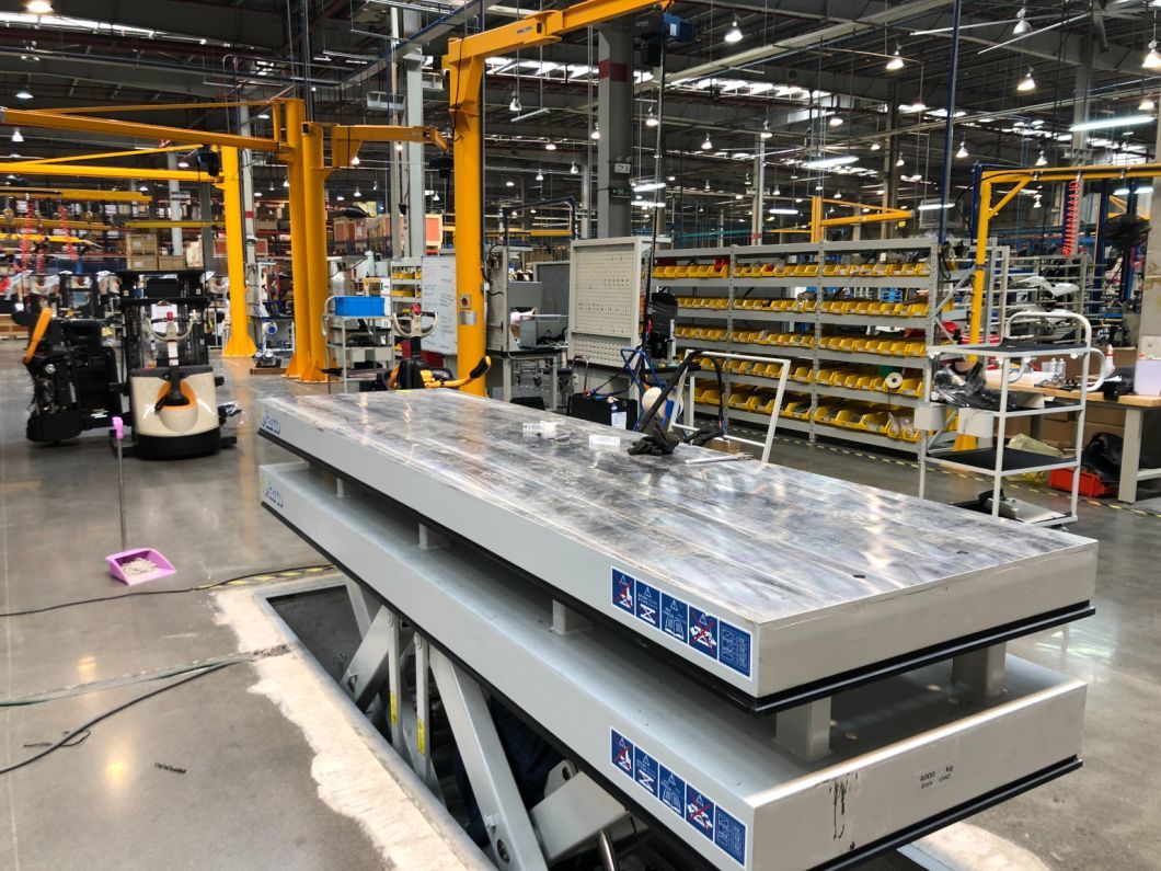 Twin Scissor Lift Table Double Scissor with Safety Frame
