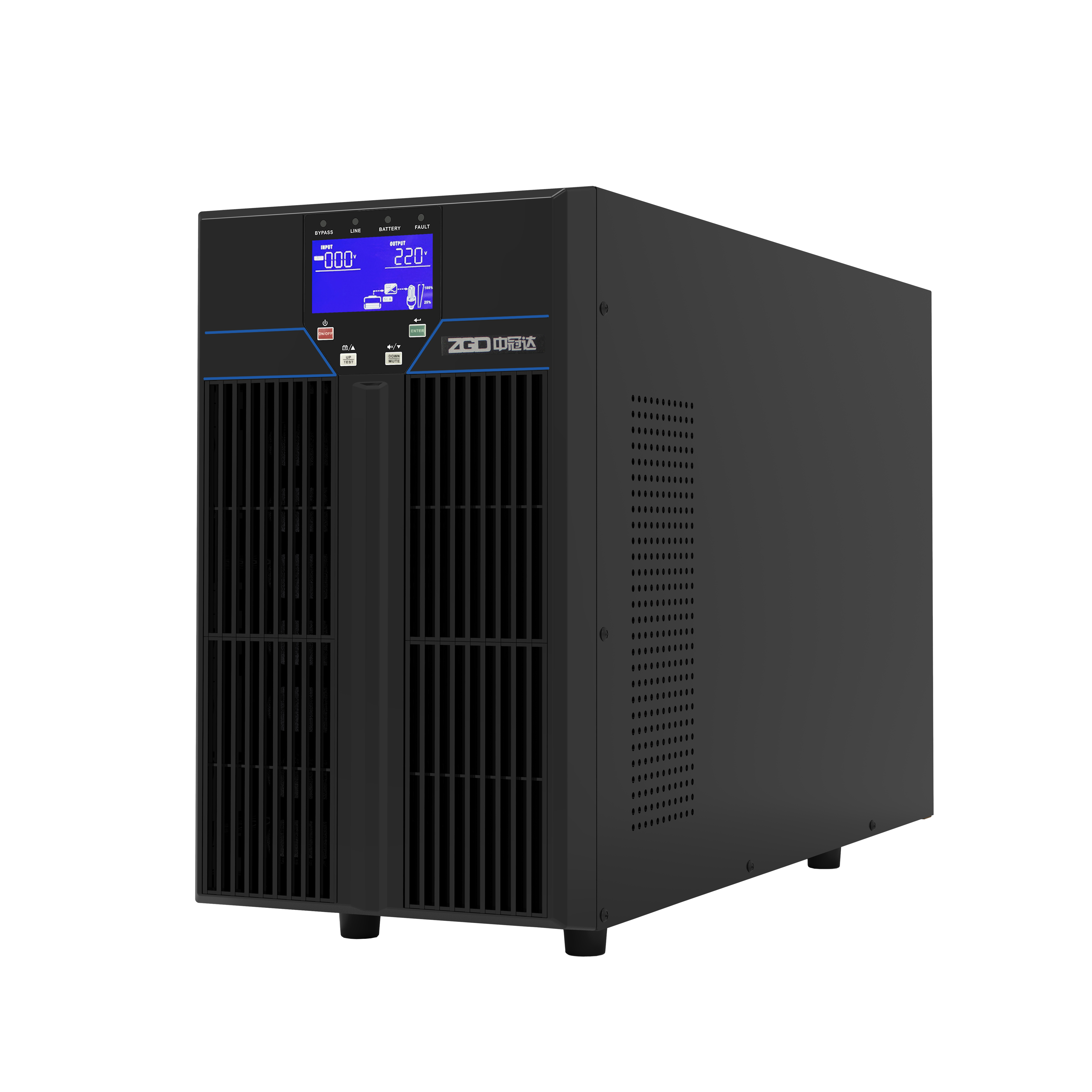 100-240VAC 10kw High Frequency Online UPS 10kva Pure Sine Wave Snmp Card