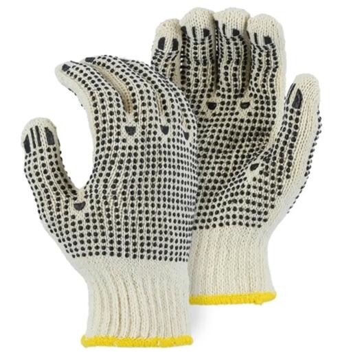 One Side PVC Dotted Cotton Gloves OEM White Cotton Work Gloves