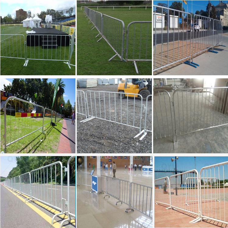 hot dipped galvanized fence panel temporary crowd control barrier