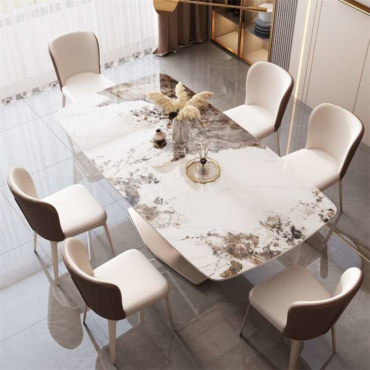 Marble / Sintered Stone / Quartz Stone Dining Table 6 Seater Luxury