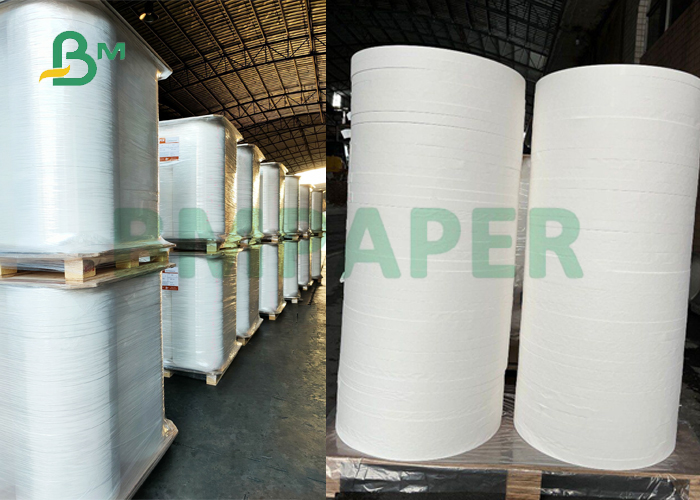  28gsm Virgin Pulp White Straw Wrapping Paper 26mm Food Grade Biodegradable