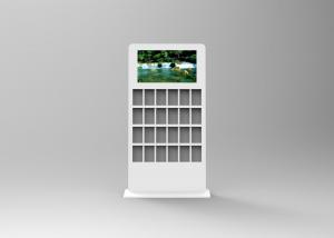 Buy cheap AC240V 32 Inch white color  Floor Standing LCD digital signage Kiosk With Brochure Holder product