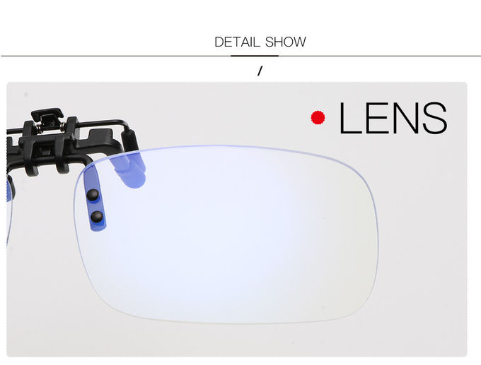 BSCI 128MM Anti Blue Light Blocking Glasses Men Women Flip Up Clip On Sunglasses Optical Frames