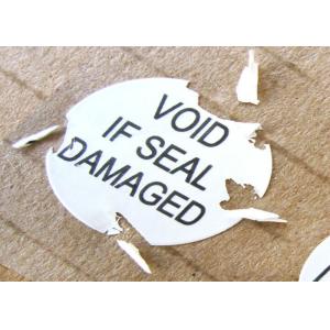 Self Broken Destructible Blank Eggshell Stickers 80gsm Glassine Paper Maiterial