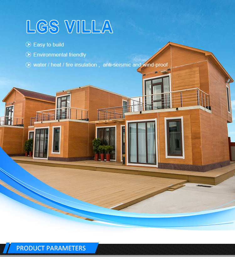 Zontop Light weight steel structure frame lgs houses prefab houses