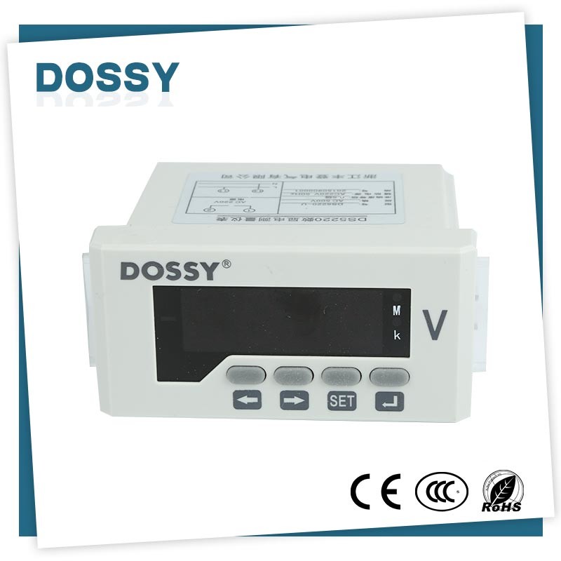 Single phase electricity lcd panel display smart digital voltage meter DS5210 V meter