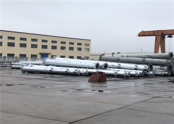 Structural Galvanized Steel Pole For Electrical Power Transmission Line