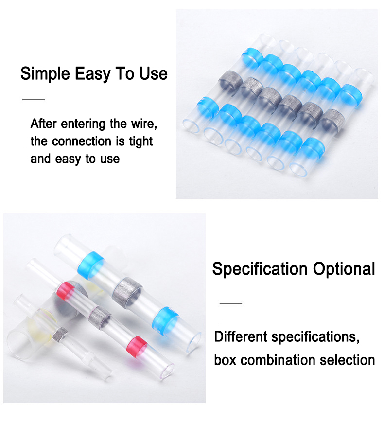 Different Type Heat Shrink Kit Solder Heat Sleeve Heat Shrink Butt Connector Terminal