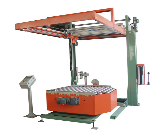 20T/h OD 260mm Rotary Automatic Pallet Wrapping Machine Use Rotary Stretch Wrapper