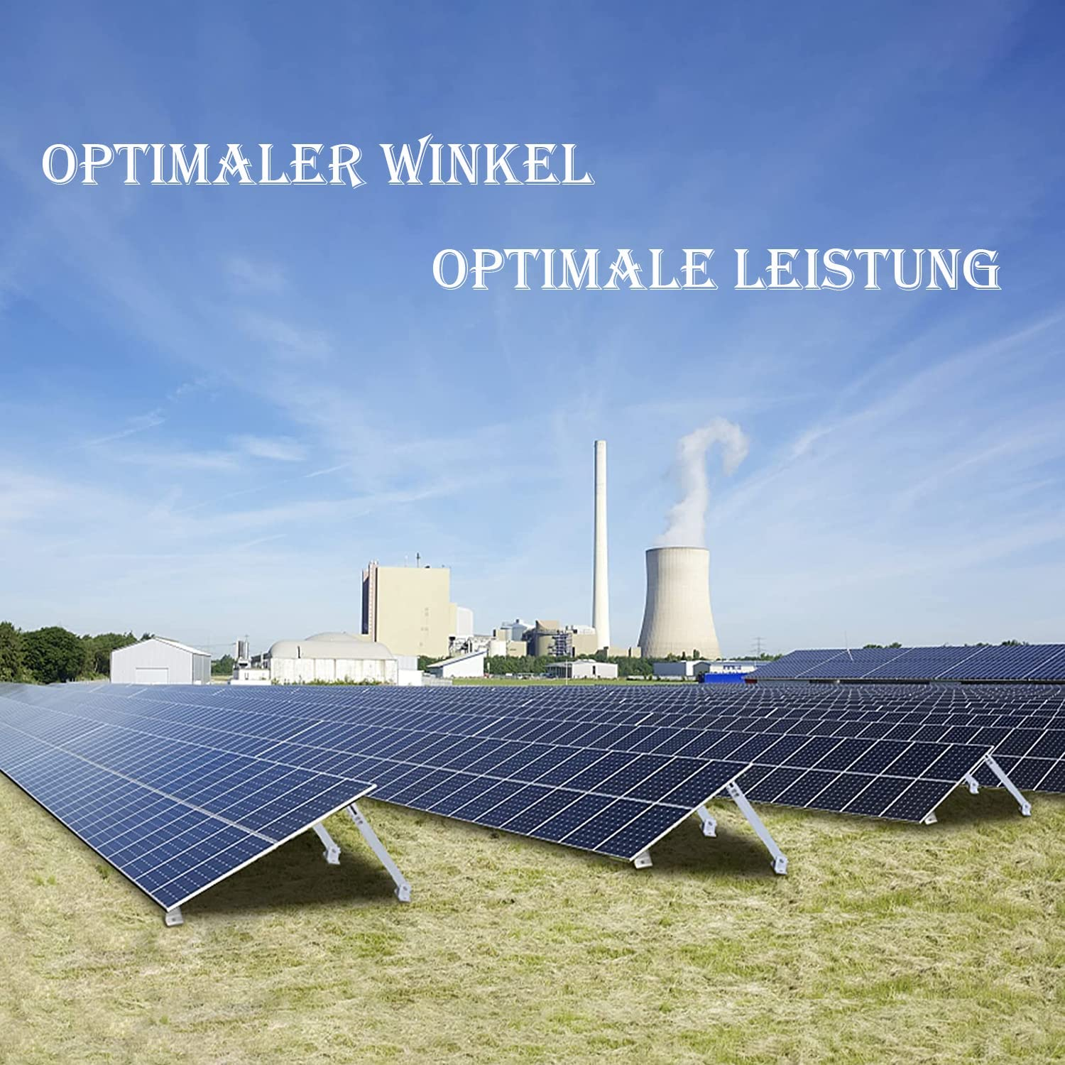 Adjustable Rear Leg Front Leg Solar Racking for PV Solar Panel Installation Efficiency