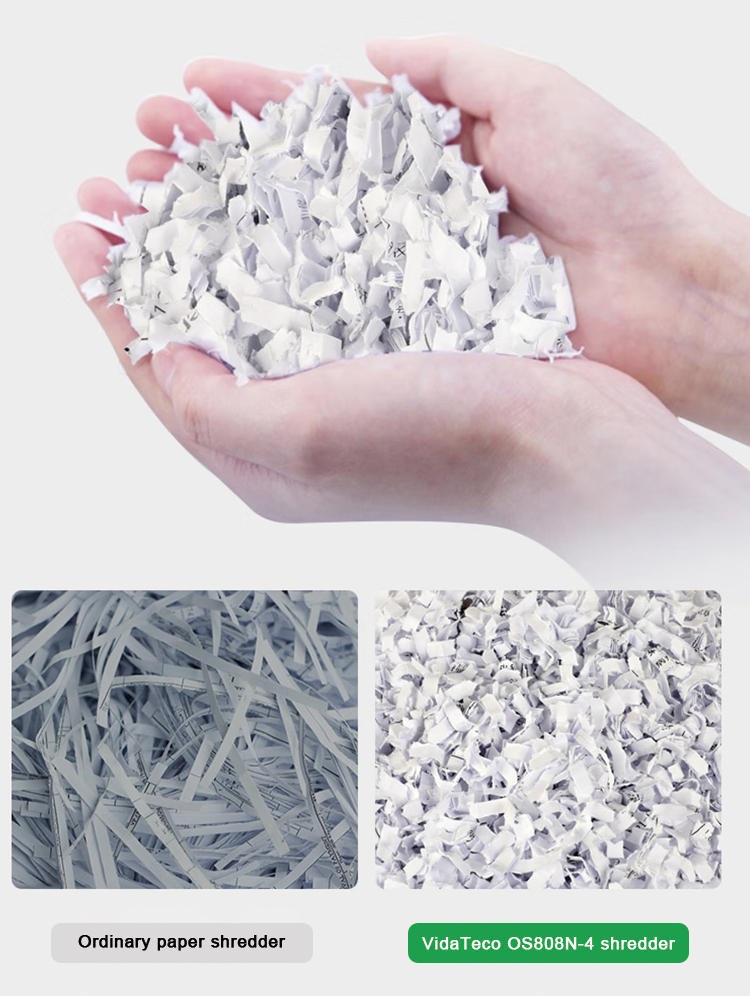 Electricity Operated 10 Sheets Cross Cut Office Shredder for Secure Document Disposal