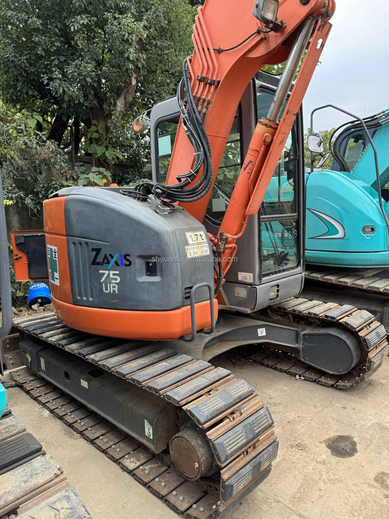 0.4m3 High Work Efficiency 7000KG Hitachi ZX75U Excavator