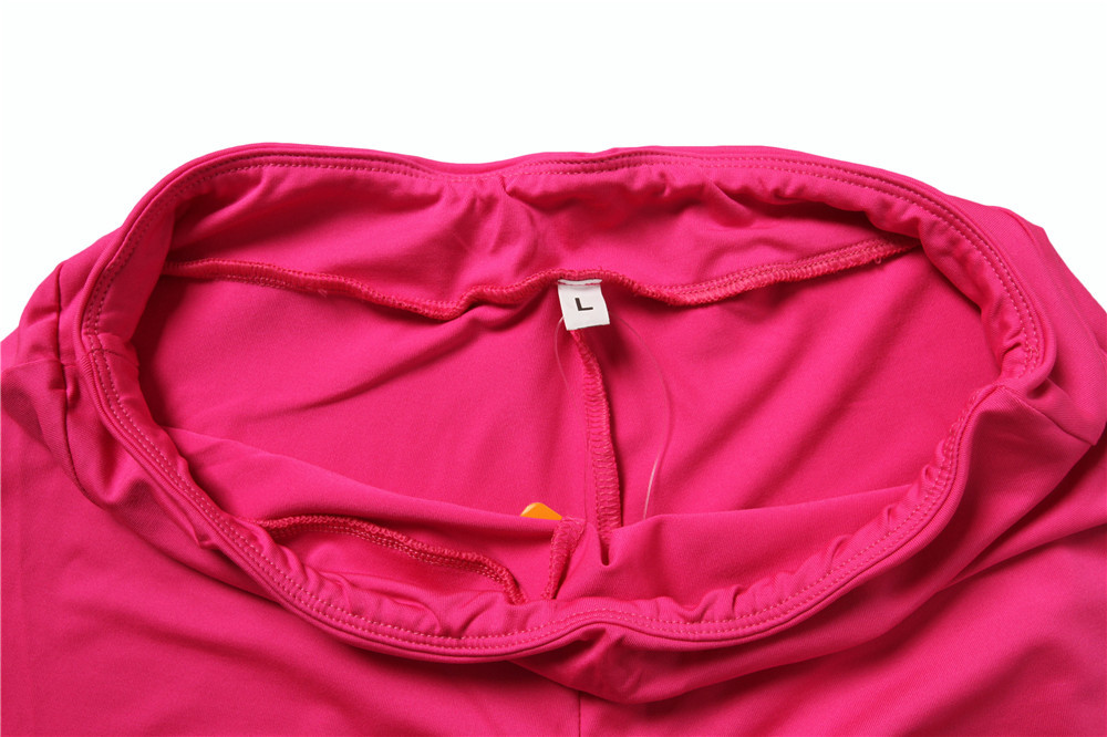88% polyester 12% spandex Elastic Waist ladies sports trousers 8 Colors