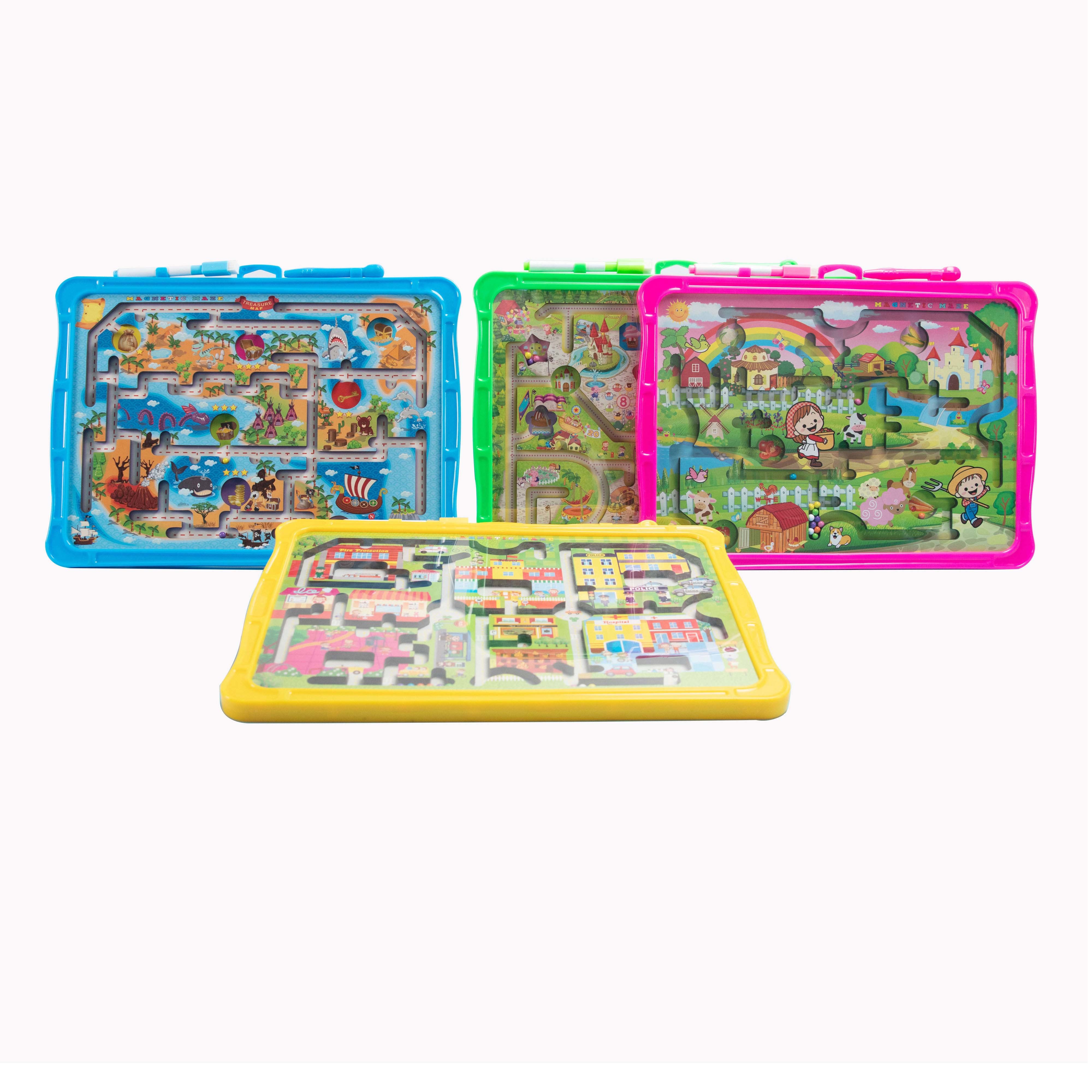 Montessori Magnetic Puzzle Maze Learning Toys With Pen Ocean Beach Eco EVA Plastic