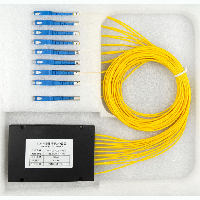 Sc Upc Plc 8 Way Fiber Splitter Abs Cassettes Optical Fibre Cable Splitter