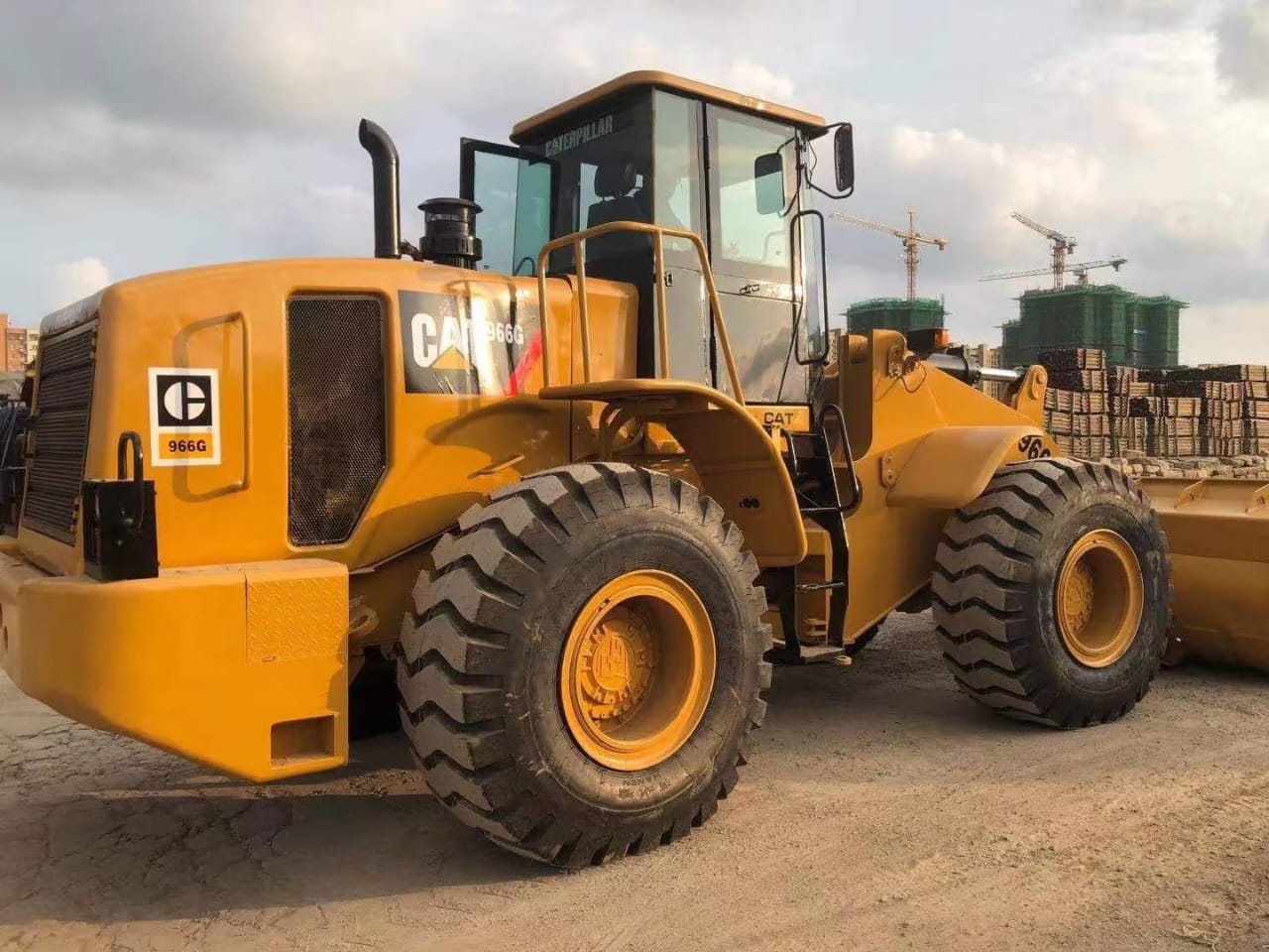 6 Ton Cat 966G Front End Used Caterpillar Wheel Loaders Good Condition Original Engine