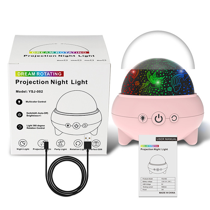 Practical Unicorn Starry Night Light Projector Multicolor For Kids Room