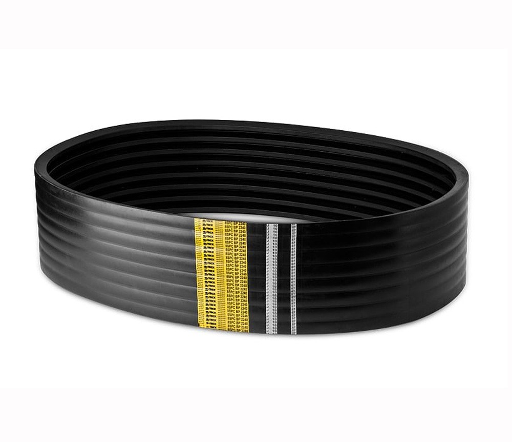 Polyester Cord Reinforced Wrapped Hard Cording Groove Rubber V Belt for Cutting Needs