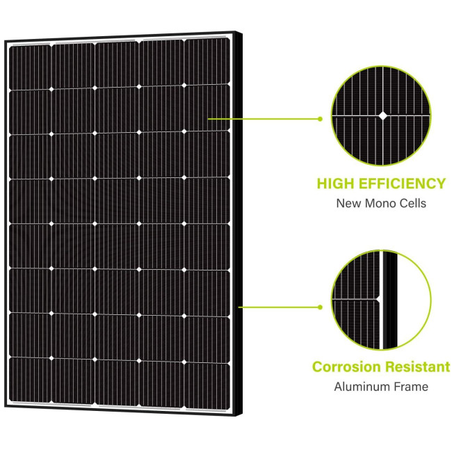 250W 15V Monocrystalline Flexible Solar Panel for RV Marine