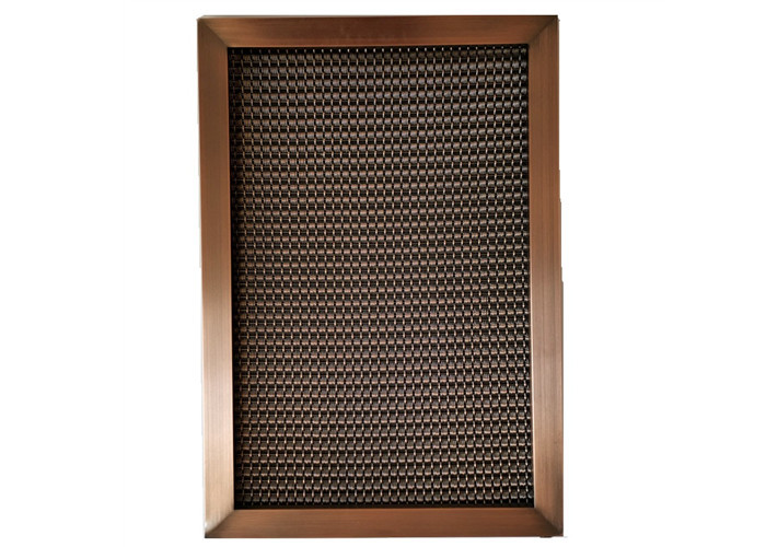 Frame Design Architectural Wire Mesh With Antique Copper Plated Finshed