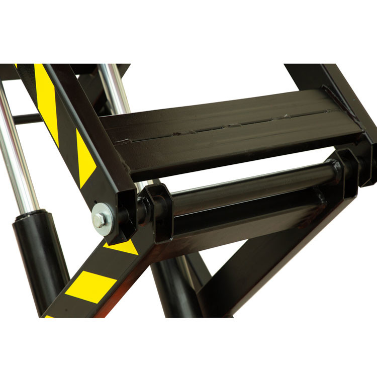1000kg 2000mm Small Electric Scissor Lift Table Platform Orange