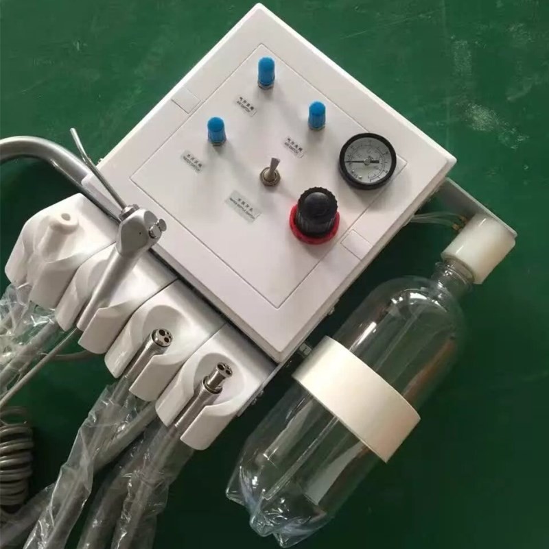Wall Hanging Dental Air Compressor Portable Dental Turbine Unit With Water Bottle