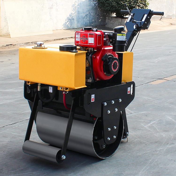 2.5L Fuel Tank Capacity Single Wheel Roller for Walk Behind Vibratory Compaction