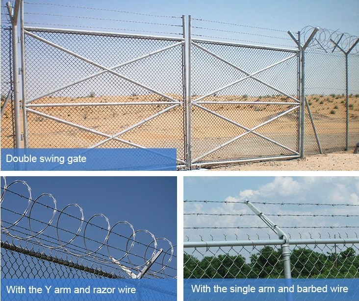 PVC Coated 1.2 M Chain Link Fencing , 5mm Diameter Security Wire Mesh Fencing
