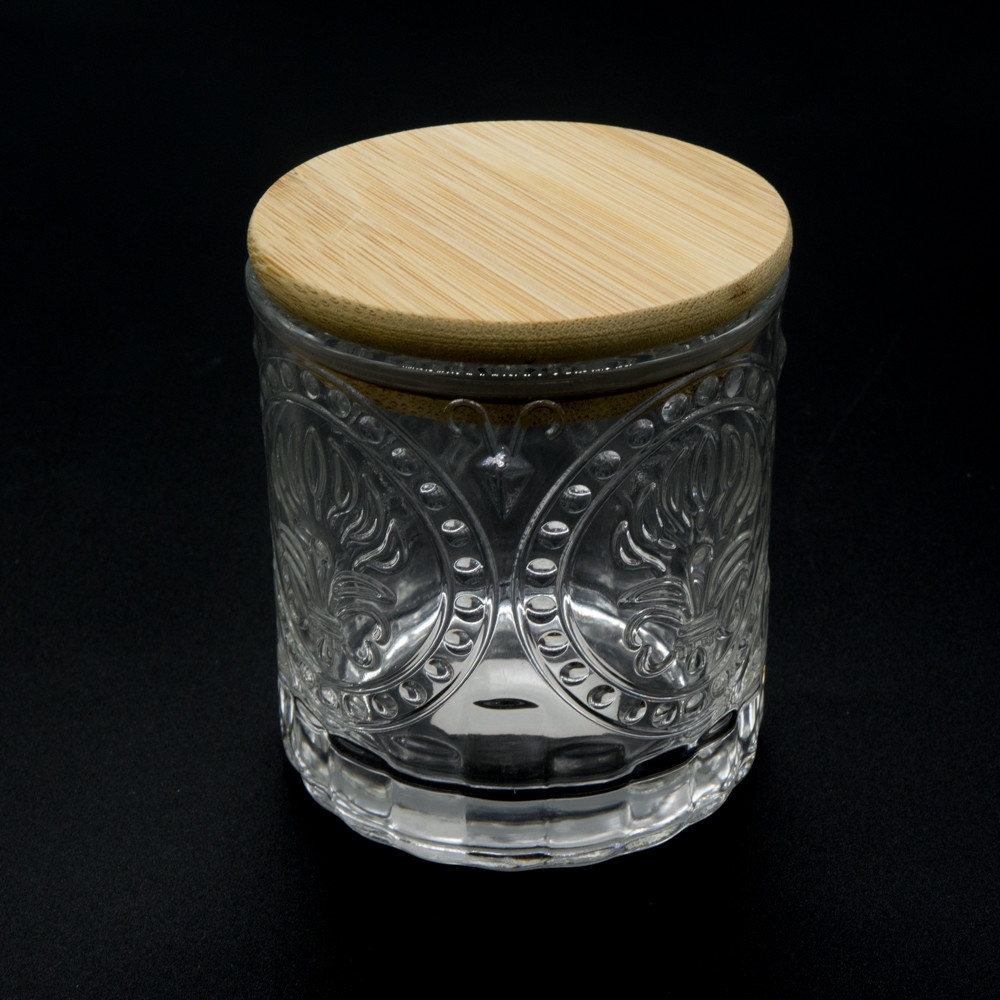 250ml - 1500ml Bamboo Lid Glass Container Storage Jars Eco Friendly