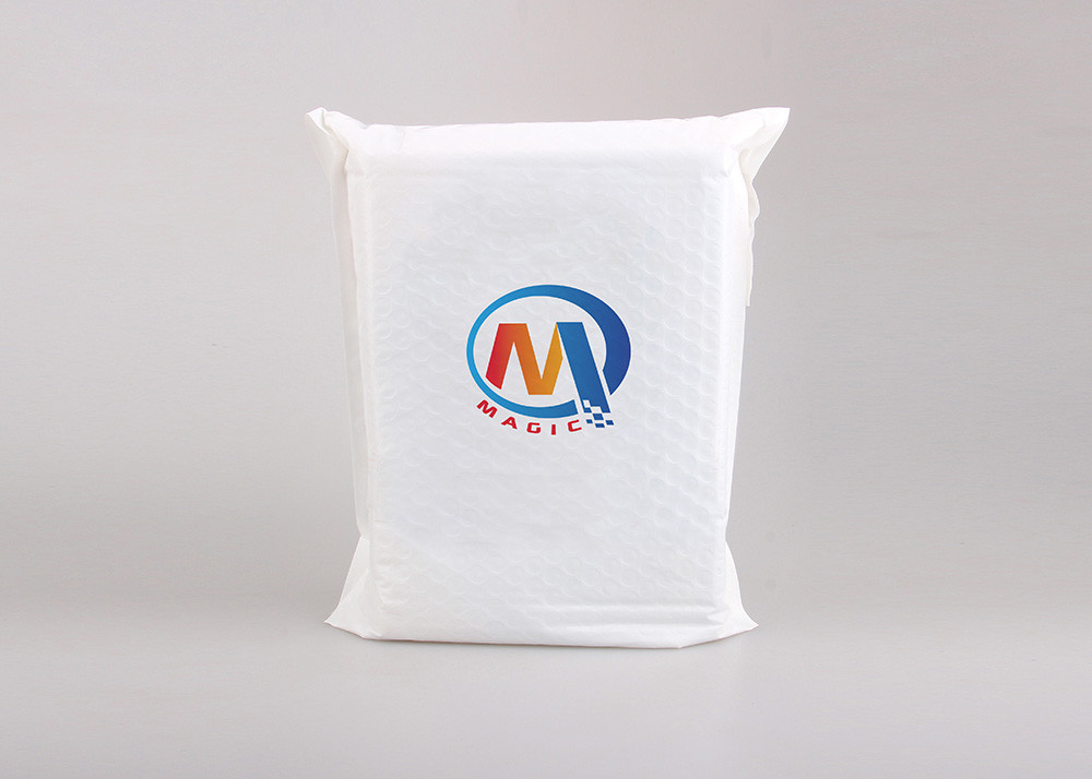 White Padded Bubble Poly Mailer Envelopes For Online Shopping / Express Delivery