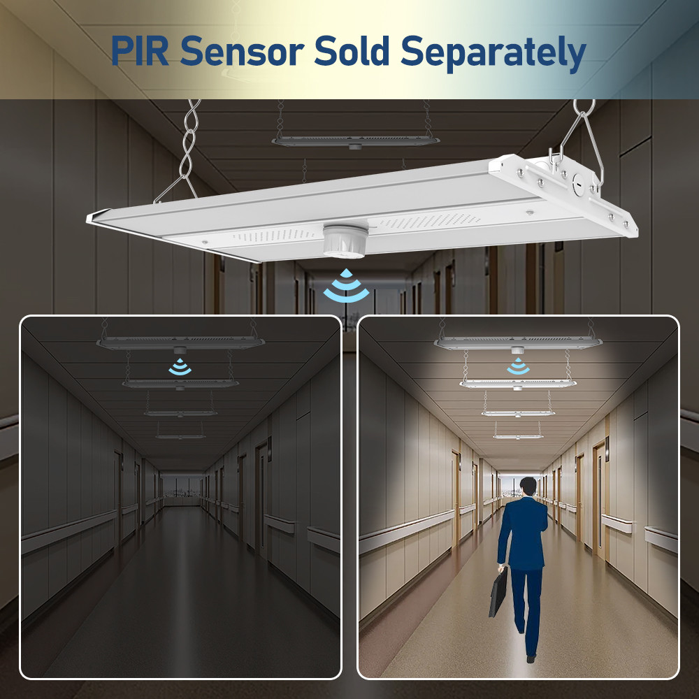 80W 400W Dimmable Industrial High Bay Square Led Light Linear Highbay for Industrial Workshops