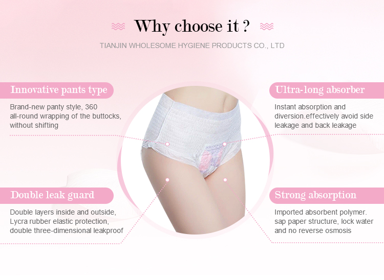 White Disposable Sanitary Pants for Maternity Breathable and Comfortable