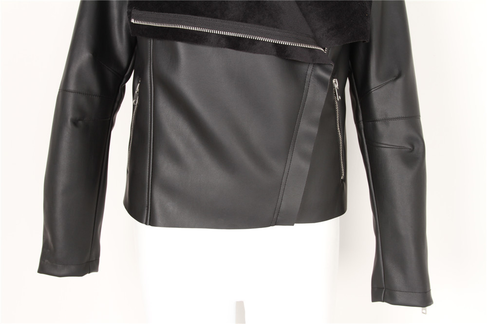 Ladies Cool leather jacket, Women's Bomber Leather jacket, bonded fur, hot popular
