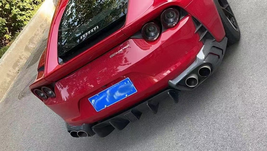 For Ferrari 812 Carbon Fiber Body Kit 812 Upgraded MSY Style Carbon Fiber Front Lip Diffuser Spoiler Body Kit