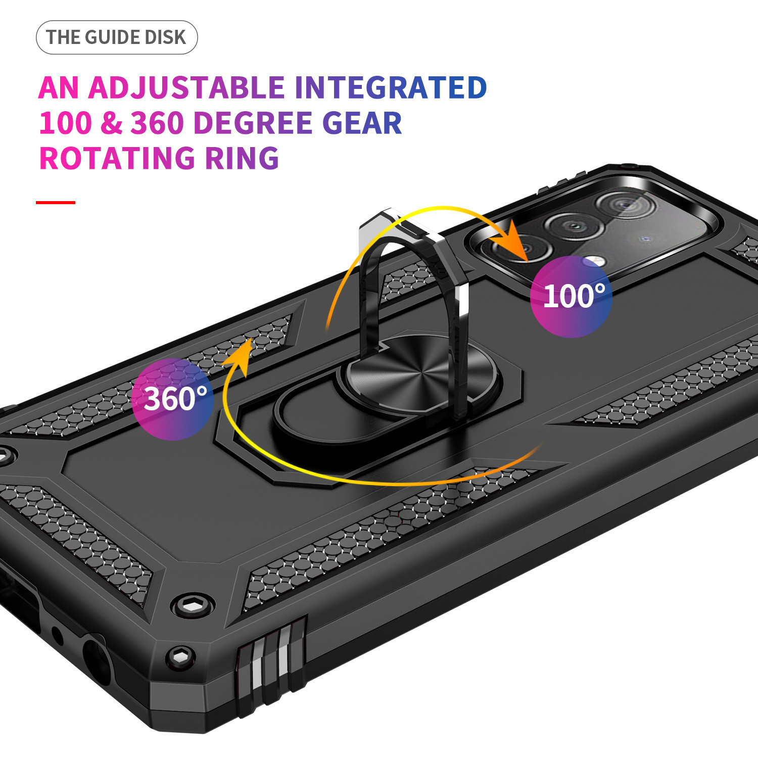 KickStand Heavy Duty Cell Phone Cases Magnetic Suction For Samsung Galaxy A52