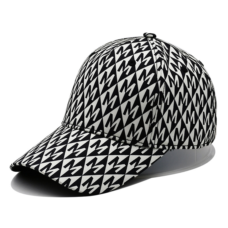 Customized Flat Embroidery Golf Hat Snapback Nylon Webbing Metal Buckle
