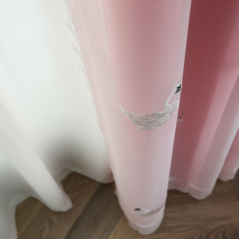 Voile Window Curtain Sheer Fabric 2.80M 100% Polyester Soft Chiffon White