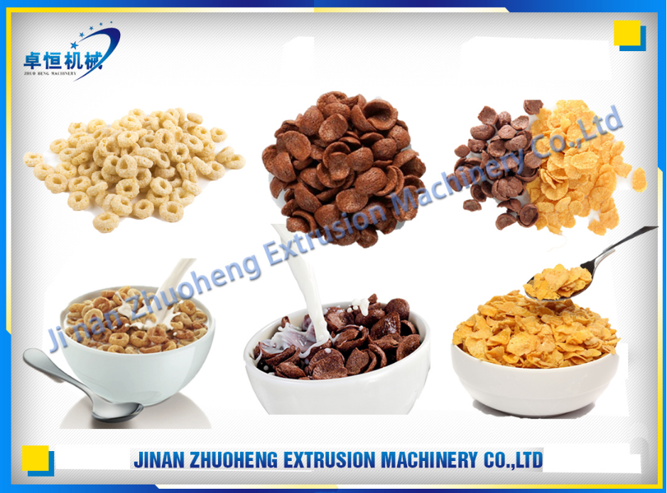 Cornflex Extruder Made of Food Grade Stainless Steel and Equipped with Heating Pipes