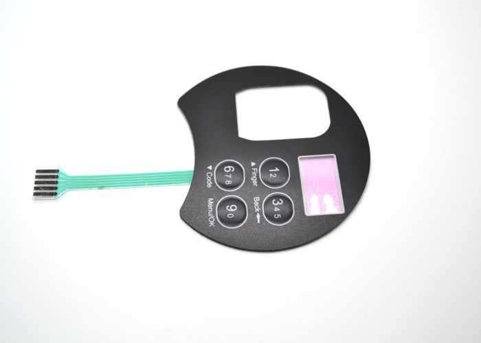 Embossed Tactile Membrane Switch Keypad With Rear Adhesive For Control Panel