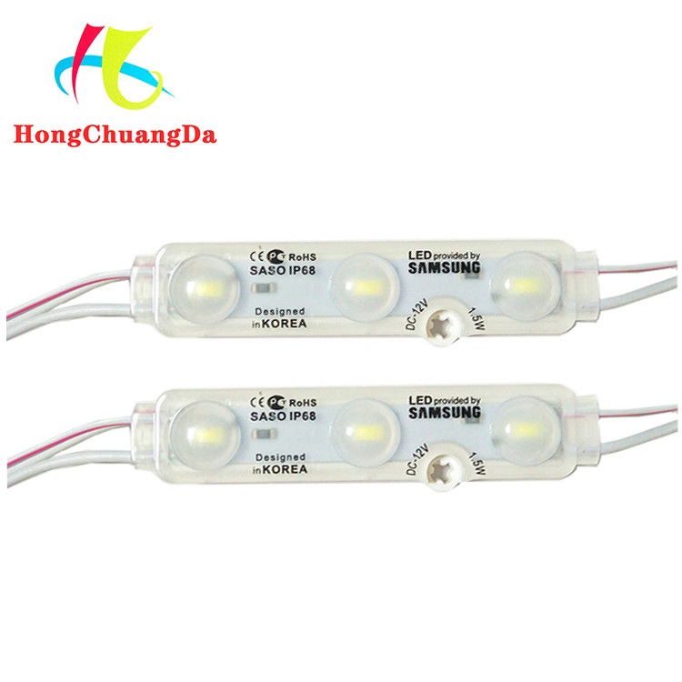 12V Led Injection Module 1.5W Three Lamp LED module advertising light boxes