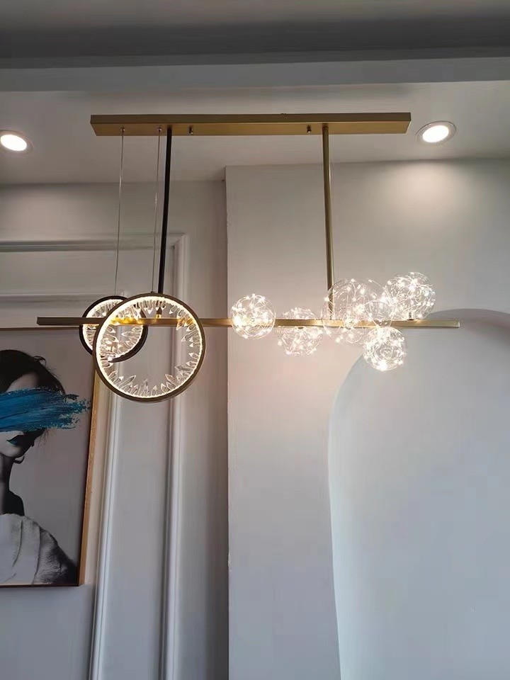 Modern Home Decor Glass ball Pendant Lights Bar Hotel Home Decorative Chandelier Hanging Lamp