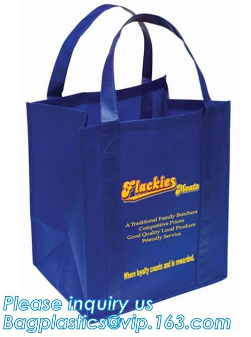 non-woven promotional shopping bag ultrasonic non woven bag, Custom printed tote non woven bag shopping shoulder bag pri