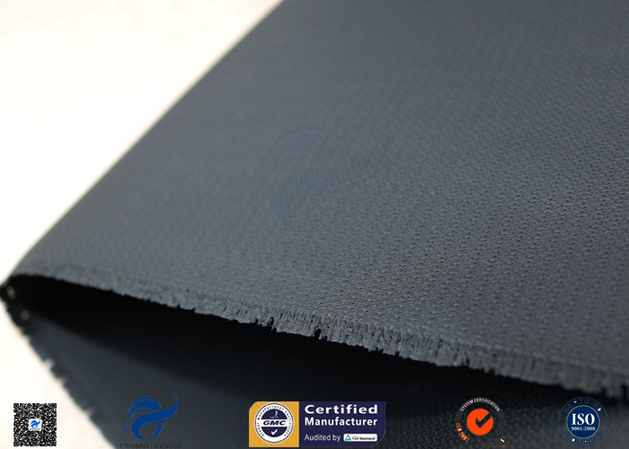 Heat Resisting Silicone Coated Fiberglass Fabric 18oz Black Acrylic Coating Fabric
