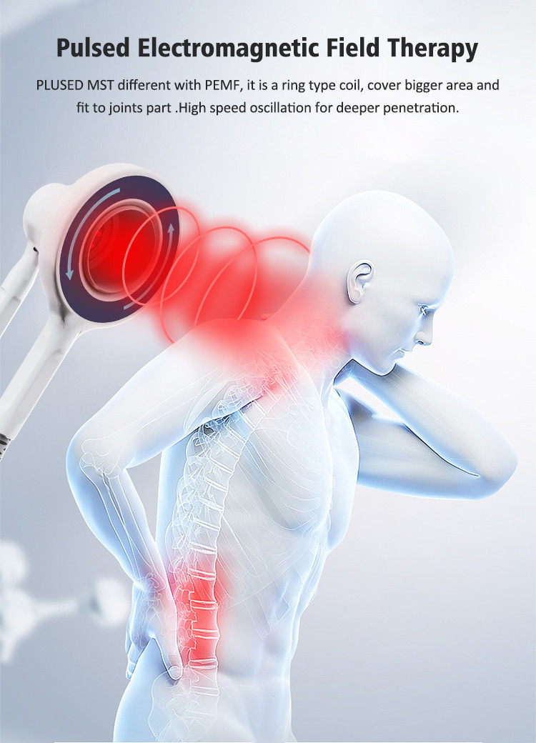 1000W Electromagnetic Transduction Therapy Air Cooling For Body Pain Relief / Muscle Recovery